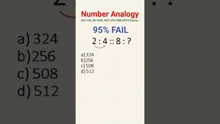 #numberanalogy #reasoning #reasoningtricks #analogyreasoning #ssccgl #mathstricks #shorts #ytshorts