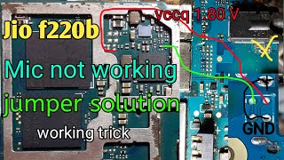 jio f220b mic jumper solution||jio f220b mic not working