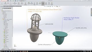Famous SOLIDWORKS: How to find Water Line and Center of Buoyancy. Wealth
