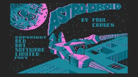 ASTRO-DROID !!  TITLE VERSION - ATARI 800 XL - 80´S NOSTALGIA