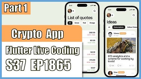 [Flutter] Flutter Live Coding EP1865 (Crypto Trading App Part 1)