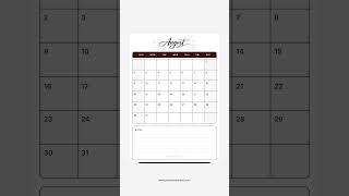 August 2026 Calendar | Printable A4 & US Letter | Portrait & Landscape | Free PDF  | August 2026