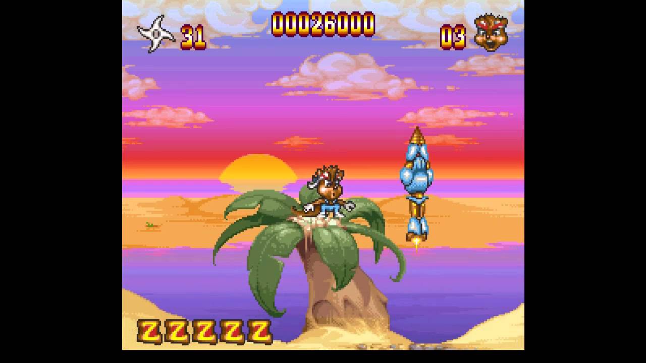 Zero the Kamikaze Squirrel ... (SNES) 60fps Gameplay