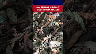 J&amp;K: Watch Indian Forces Destroy Terrorist Hideout In Rajouri Anti Terror Operation | #shorts