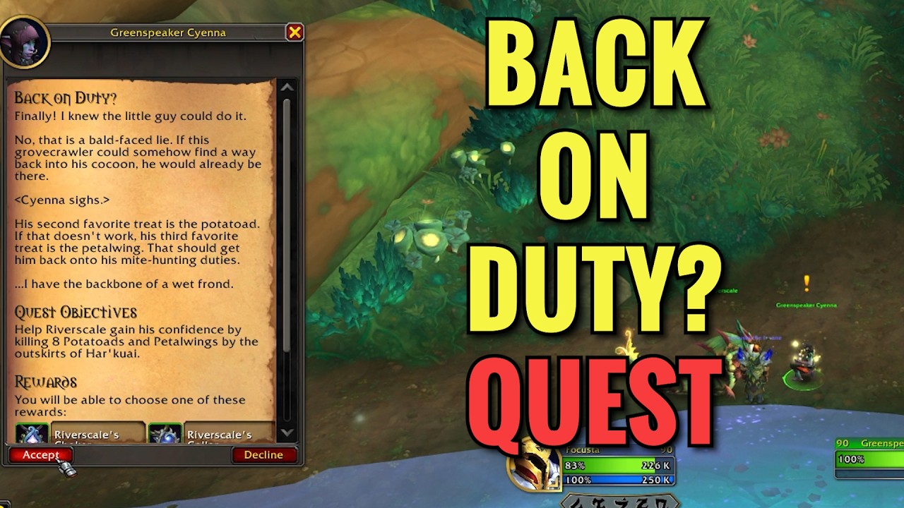 Back On Duty? Quest (WoW Midnight)
