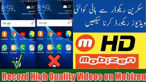 Record HD Quality videos on Mobizen Screen Recorder