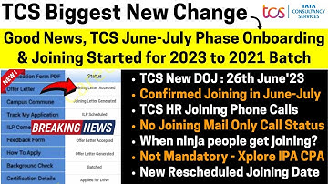 TCS June-July
