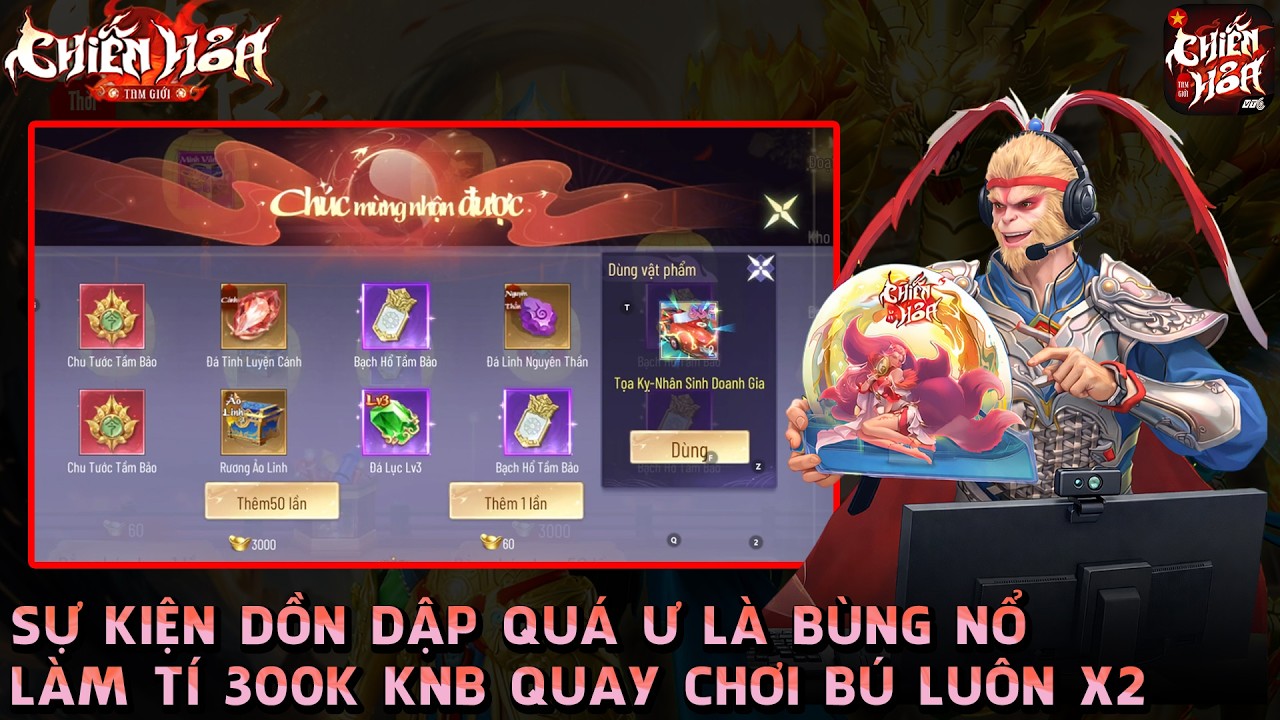 CHIẾN HỎA TAM GIỚI - SỰ KIỆN QUÁ BÙNG NỔ, HIẾN 300K KNB QUAY SIÊU XE VÀ CÁI KẾT X2