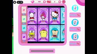 OPENING GACHA TIX IN MY HELLO KITTY CAFE!!😛⭐️🌺🍓✌️🩷😁✨🌷🌈🤩