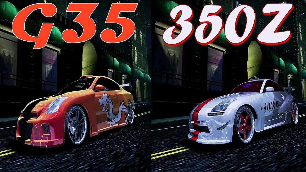 INFINITI G35 VS NISSAN 350Z Race in NFS Carbon YouTube