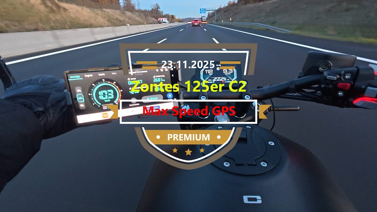 - Zontes 125 C2 – GPS Speedcheck & Überraschung! (Deutsch  4K)
