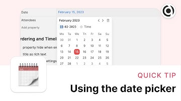 Using the date picker