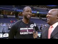 Dwyane Wade takes Post-Game Interview