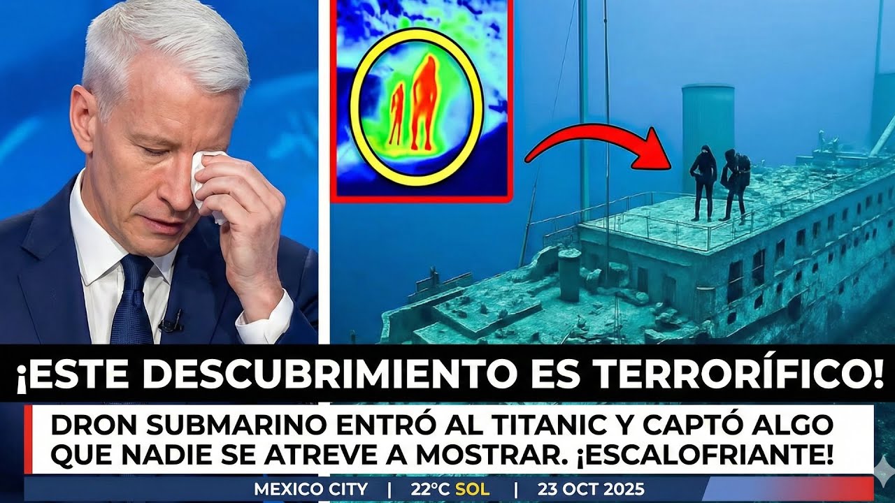 Un dron submarino entró al Titanic y captó algo que nadie se atreve a mostrar