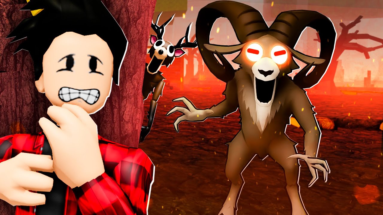 NOS CONVERTIMOS EN CAZADORES PARA CAZAR A LA CABRA MALVADA COMPLETO (99 NOCHES EN EL BOSQUE ROBLOX)
