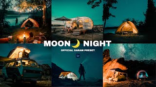 Moon Night Preset - Lightroom Free Preset | Night Preset | Aqua Moon Night Filter Lightroom screenshot 2