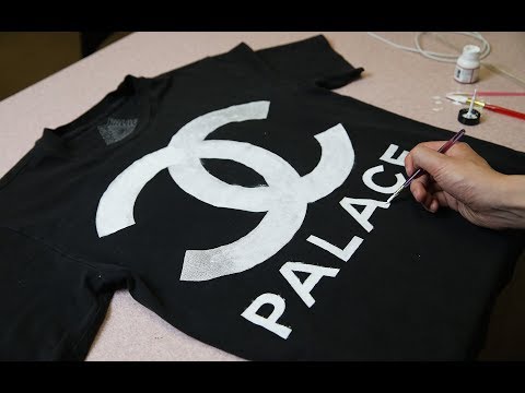 HOW TO FIX CRACKED SCREEN PRINT (PALACE CHANEL T-SHIRT)