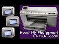 Printer Service and Reset Menu on HP Photosmart C6340 C6350 C6380