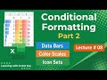 Conditional Formatting – Data Bars, Color Scales &amp; Icon Sets | MS Excel Lecture 08 (Beginner to Pro)