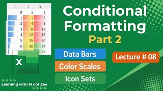 Conditional Formatting – Data Bars, Color Scales & Icon Sets | MS Excel Lecture 08 (Beginner to Pro)