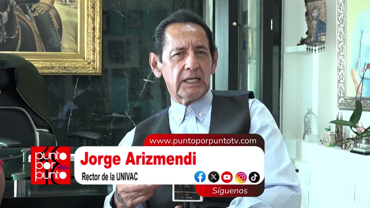 El rector de la UNIVAC, Jorge Arizmendi, te desea felices fiestas