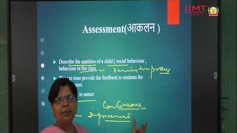 Dr. Shelly | B.ed 2nd year Assessment For Learning 1st Lecture | College of Education | e- Content