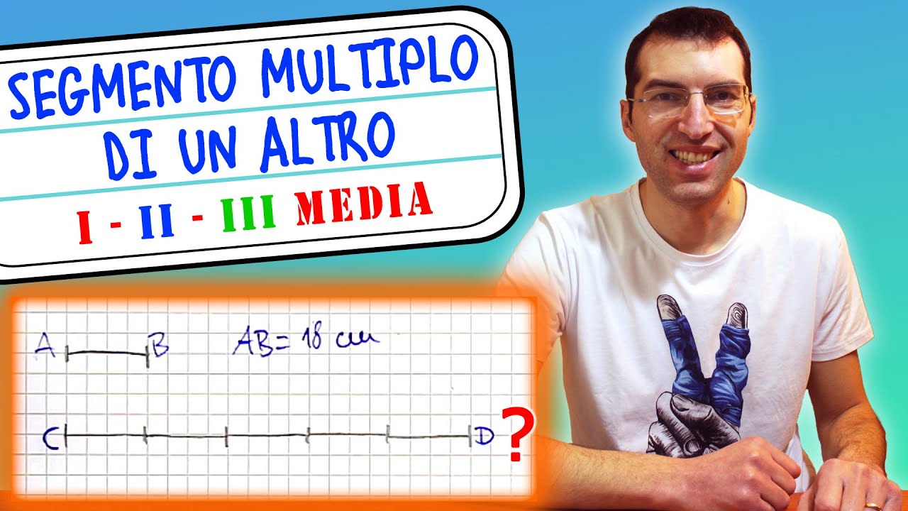 Calcolare un segmento sapendo che è MULTIPLO di un altro - I, II e III Media [Tutorial per genitori]