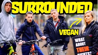 VEGAN Gets SWARMED By 3 Guys On BIKES