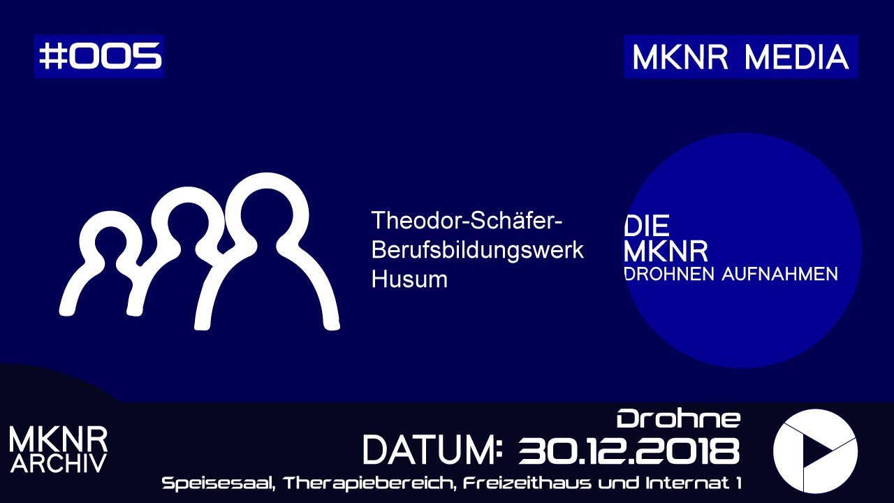 TSBW Husum - Speisesaal, Therapiebereich, Freizeithaus und Internat 1 | Drohnenvideos