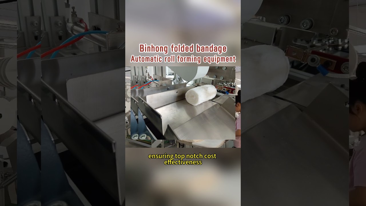 Bin Hong Automatic Wound Bandage Rolling Machine, versatile in one device