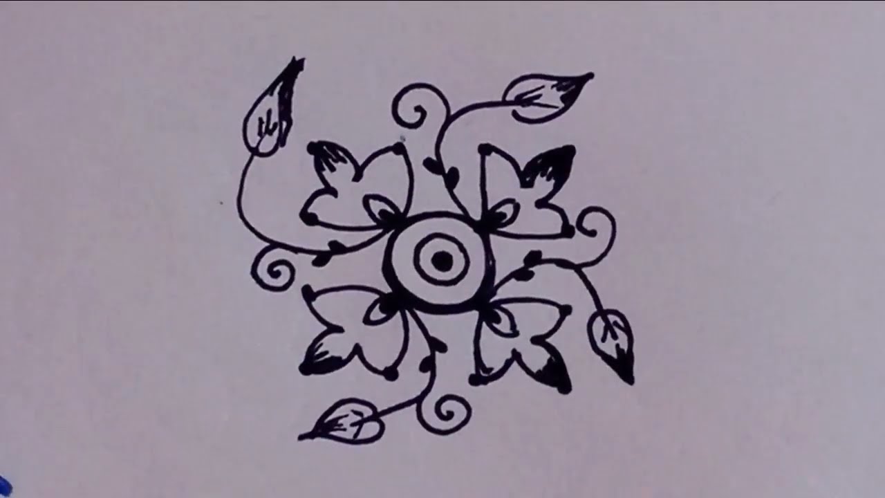 simple 4*4 rangolies|SSLM unique