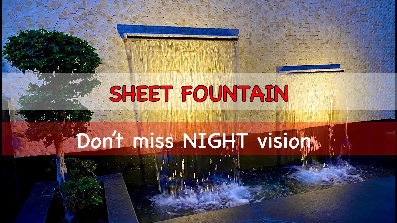 Sheet Fountain, Cascade Fountain, Water Curtain Fountain, Garden