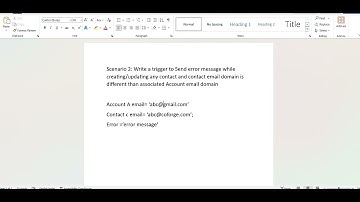 Salesforce Trigger Scenario Based Question