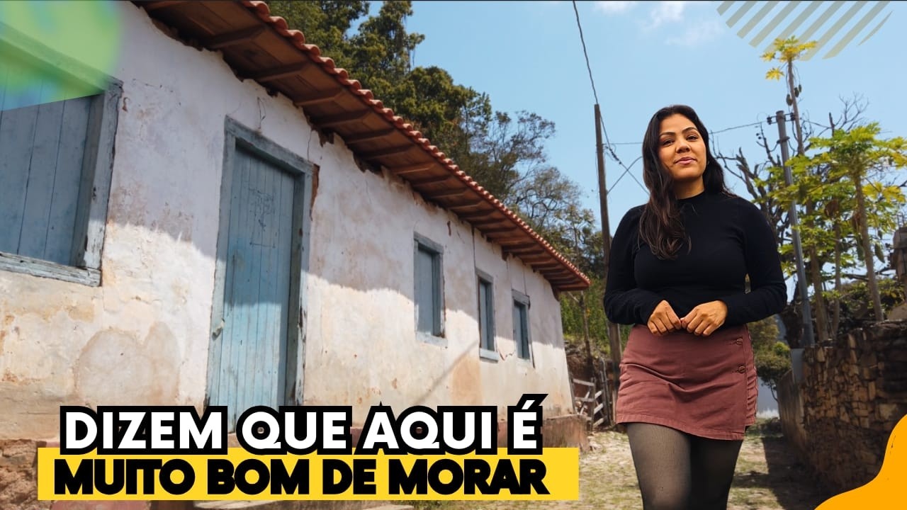 Esse LUGAR É UM PARAÍSO PARA MORAR. Uma Vila antiga entre os Morros de Minas Gerais