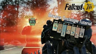 High Damage Reverse Onslaught Build (Tutorial) for Fallout 76