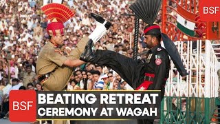 INDIA VS. PAKISTAN FACE-OFF AT WAGAH/ATTARI BORDER CEREMONY | BSF जवान