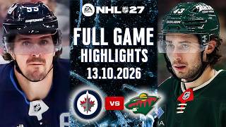 Information Winnipeg Jets Vs Minnesota Wild Full Game Highlights Oct 13, 2026 NHL 27 Simulation Guide