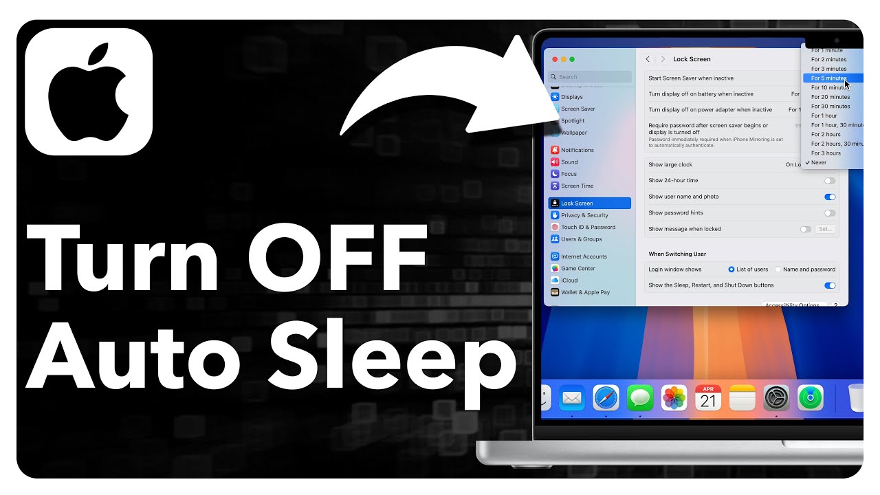 How To Turn Off Auto Sleep On Mac