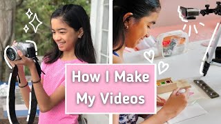 How I CREATE My YOUTUBE VIDEOS 📷 💗 | Vlogging and Editing tips for Beginners | Janvier Louise