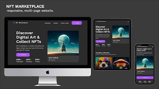 NFT Marketplace | Responsive Frontend Demo