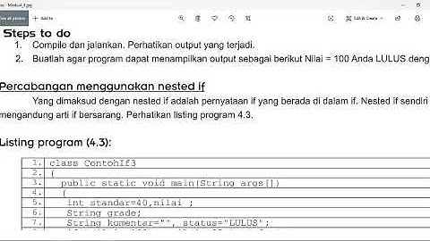 Praktikum Pemrograman Java MODUL 4