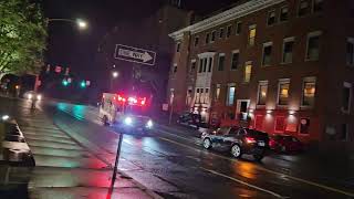 Penn Ambulance responding code 3 to the Hospital with a Trauma on board. SCRANTON Ems Police Fire