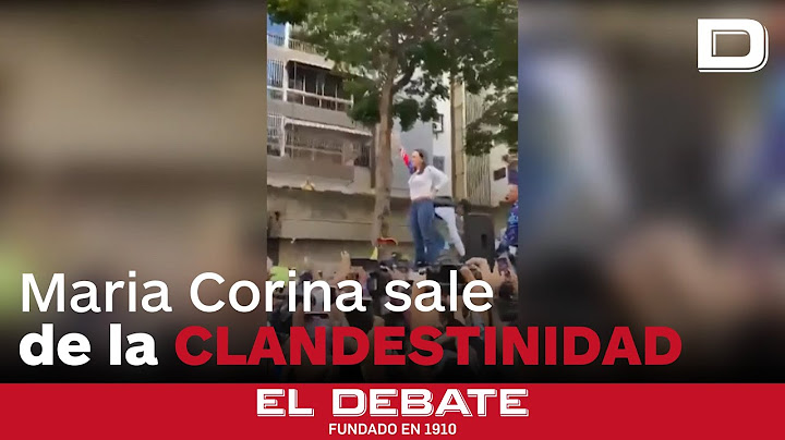 María Corina sale de la clandestinidad para liderar la marcha contra Maduro