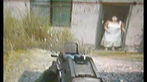 Modern Warfare 2 secret old lady WTF!!!