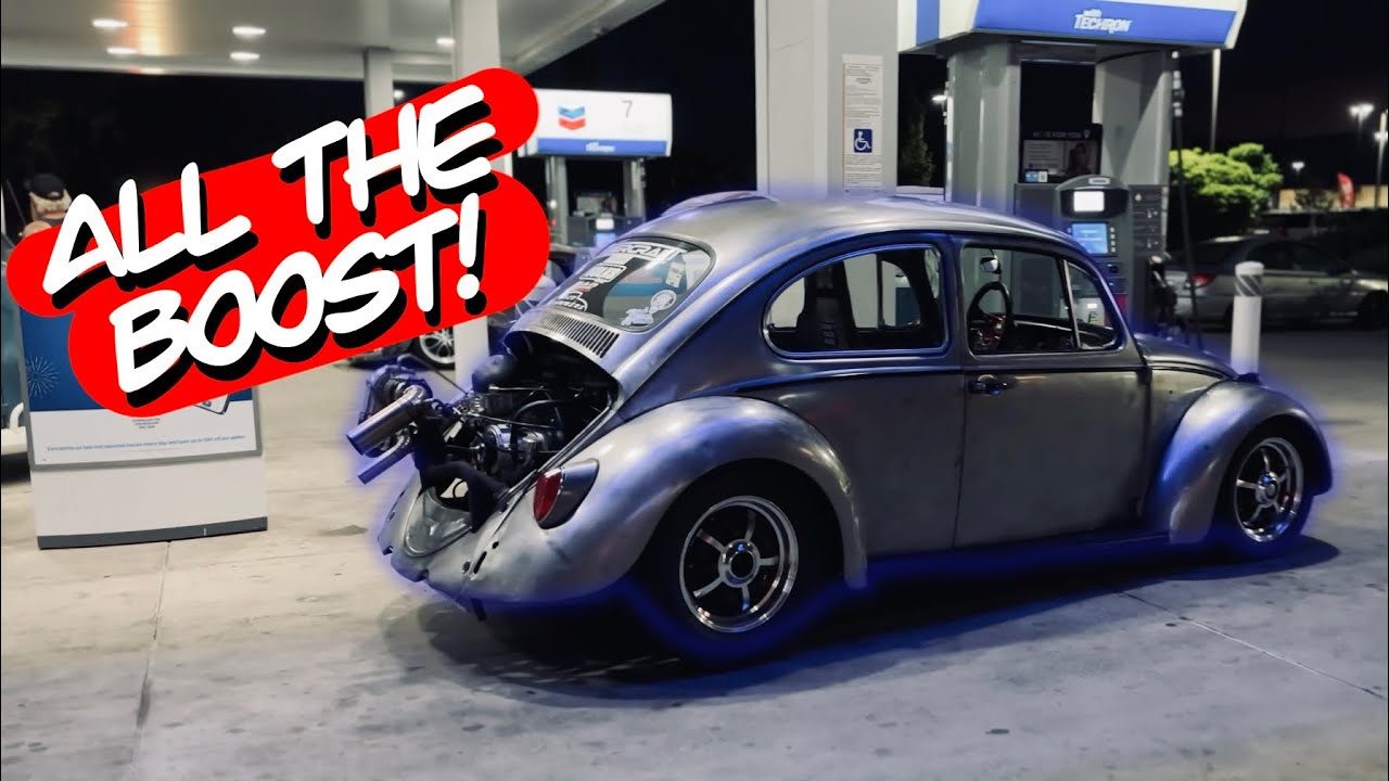 TAKING MY 1600 TURBO VW BUG ON A FREEWAY PULL