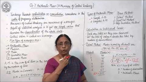 MeanIndividual Series Class XI Economics by Manju goyal