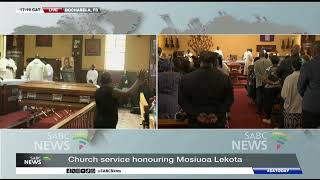 Mosioua Lekota Honoured At A Church Service In Bochabela - Sophie Mokoena Shares More