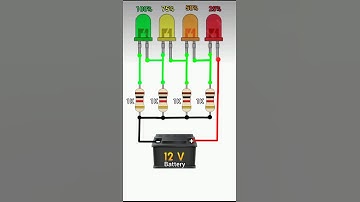 DIY 12V Battery Level Indicator - Simple& Effective! #electronics #shorts #diy #youtubeshorts