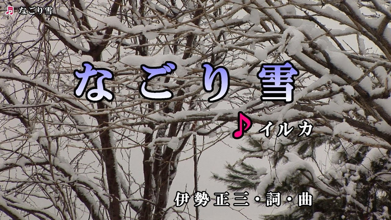 イルカ【なごり雪】カラオケ
