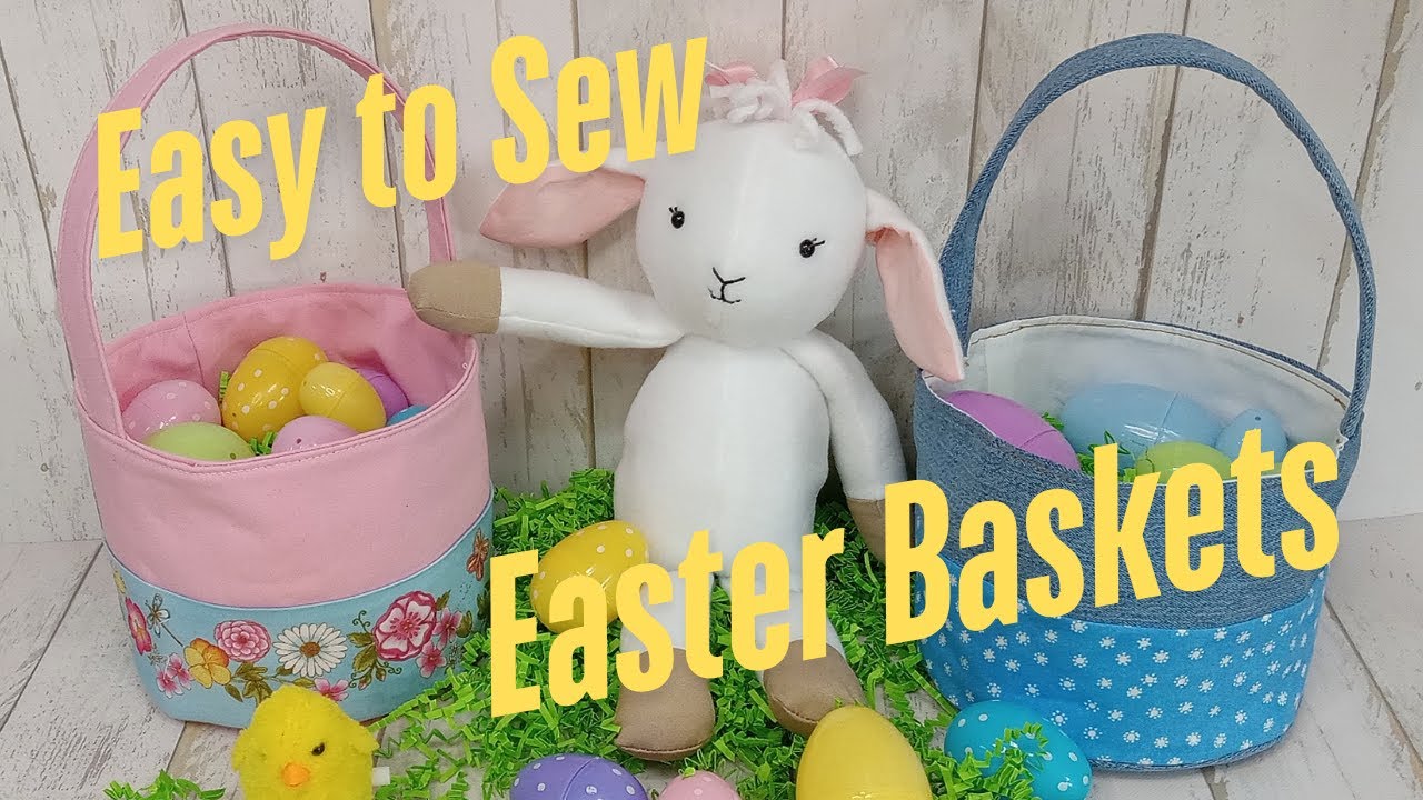 Make in less than an hour  Easy to Sew Easter Basket
